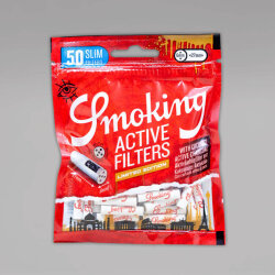 50 Smoking Carbon Active Filters, 6 mm