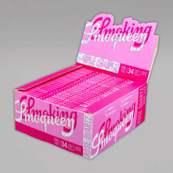 Smoking Smoqueen Rose King Size Slim Longpapers, Box à 50 Heftchen