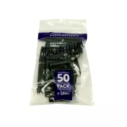Granny´s Weed Aktivkohlefilter Premium schwarz 6mm, 50 Stück