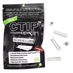 CTIP Aktivkohlefilter konisch Ø 6-7mm - 25 Stück