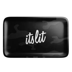 HEMPER It's Lit Black Camouflage Rolling Tray – Medium