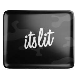 HEMPER It's Lit Black Camouflage Rolling Tray – Large